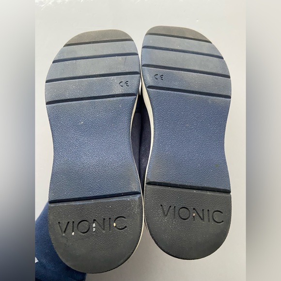 Vionic Blue Womens Leather Neoprene Cameo Loafer Sz 7 - Picture 7 of 8